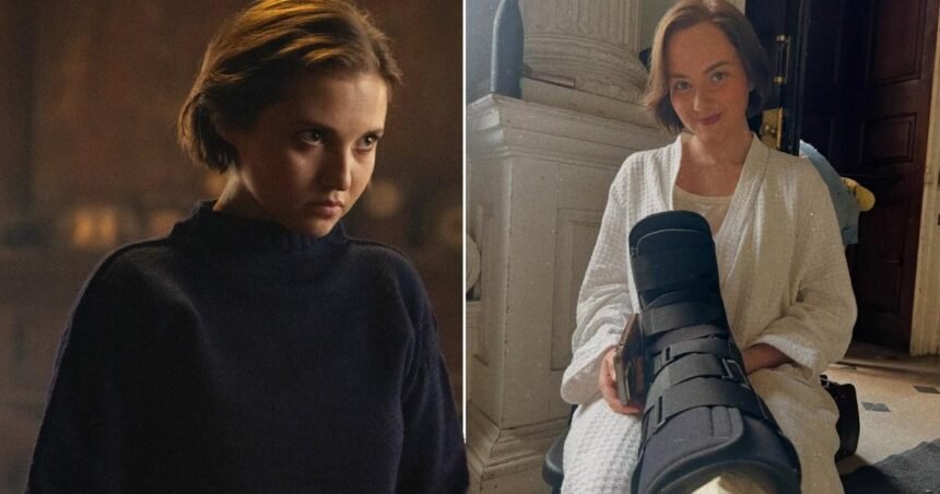 Netflix Star Mia McKenna-Bruce Recruits Sister as Body Double After Foot Break