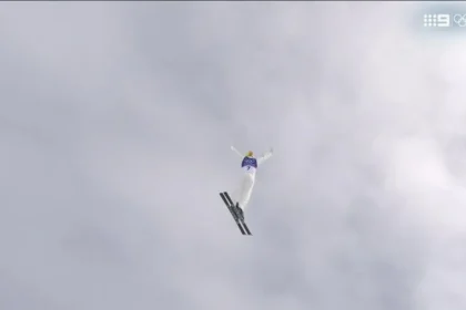 Danielle Scott Lands Epic Jump to Lead Olympics Aerials Final