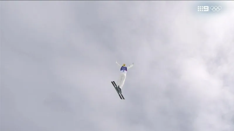 Danielle Scott Lands Epic Jump to Lead Olympics Aerials Final Danielle Scott Lands Epic Jump to Lead Olympics Aerials Final