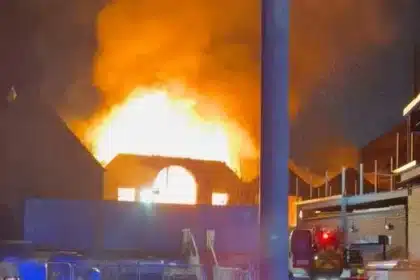 70 Firefighters Battle Massive Blaze at Southall Church in London