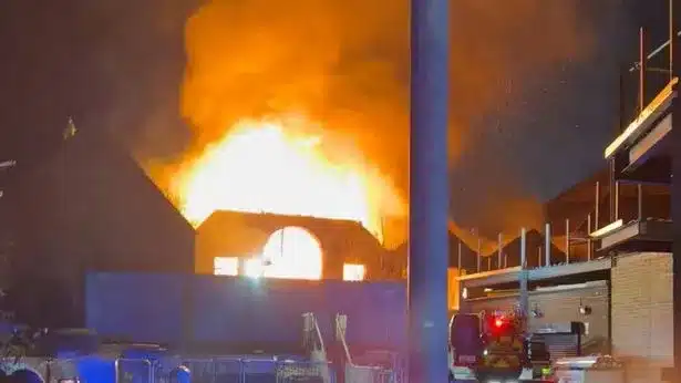70 Firefighters Battle Massive Blaze at Southall Church in London