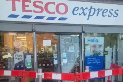 Birmingham Tesco Thief Kicks Down Door in Early Raid Escape