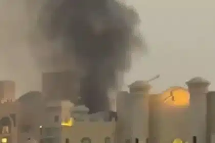 Iran Missile Debris Sparks Fire in Dubai’s Palm Jumeirah