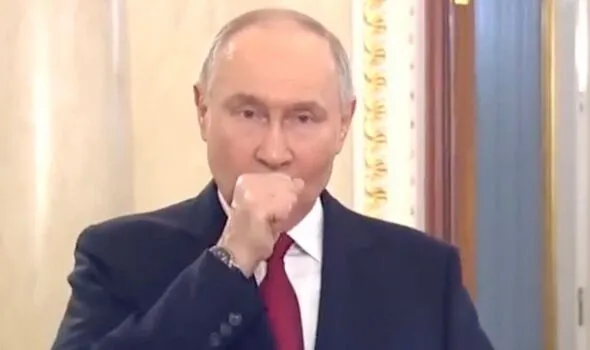 Putin Coughs Uncontrollably During Women’s Day TV Address