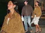 Dua Lipa Wows in Sheer Feathered Dress on LA Dinner Date with Fiancé