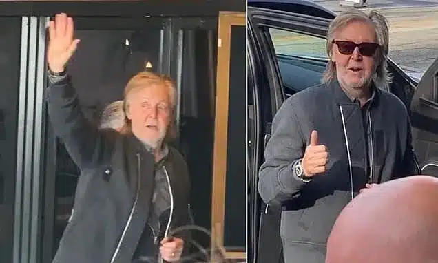 Paul McCartney Waves to Fans at LA Show Opener, Teases New Album Paul McCartney Waves to Fans at LA Show Opener, Teases New Album