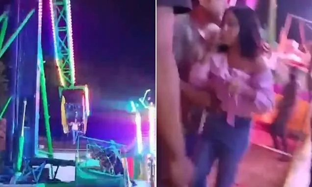 Man Heroically Catches Woman Plunging from Mexico Carnival Ride Man Heroically Catches Woman Plunging from Mexico Carnival Ride