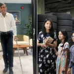 Rishi Sunak on Crutches After Skiing Injury Showing Off to Daughters