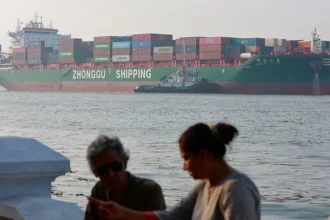 India’s Trade Deficit Narrows to .67B in March 2026