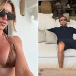 Abbey Clancy Sizzles in Metallic Bikini on Sun-Kissed Holiday with Peter Crouch