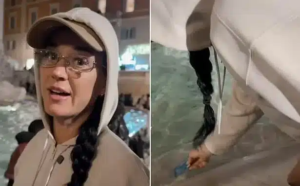 Katy Perry Tosses Credit Card into Trevi Fountain Amid Ruby Rose Probe