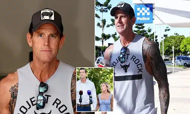 Ben Roberts-Smith Wears ‘Black Sheep’ Hat at First Bail Check-In