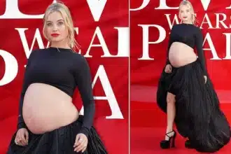Pregnant Laura Whitmore Flaunts Baby Bump at Devil Wears Prada 2 Premiere
