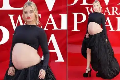 Pregnant Laura Whitmore Flaunts Baby Bump at Devil Wears Prada 2 Premiere