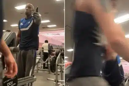 Bodybuilder Banned from Gym After Shoving Man in Camera Frame