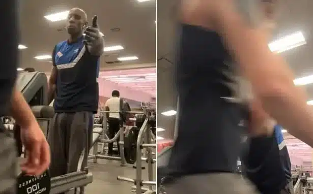 Bodybuilder Banned from Gym After Shoving Man in Camera Frame