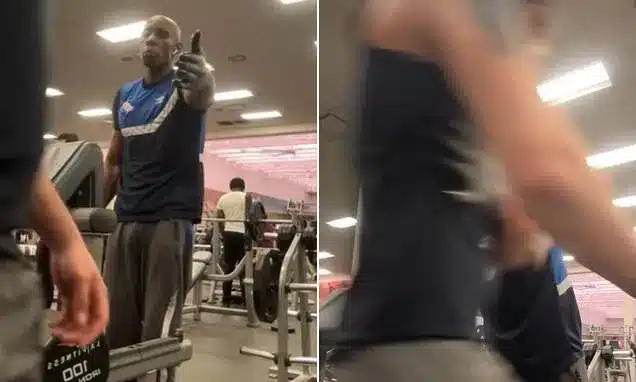 Bodybuilder Banned from Gym After Shoving Man in Camera Frame