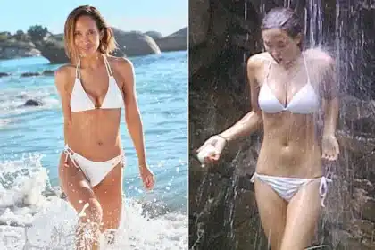Myleene Klass Recreates Iconic I’m A Celeb Bikini Scene 20 Years Later