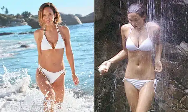 Myleene Klass Recreates Iconic I’m A Celeb Bikini Scene 20 Years Later