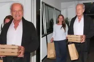 Kelsey Grammer, 71, Steps Out for Date Night with Wife After Baby 8