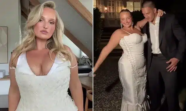 Plus-Size Model Showcases Daring Reception Outfit After Wedding Dress Backlash