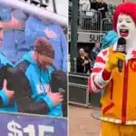 Ronald McDonald Sings National Anthem at Triple-A Game, Players Laugh