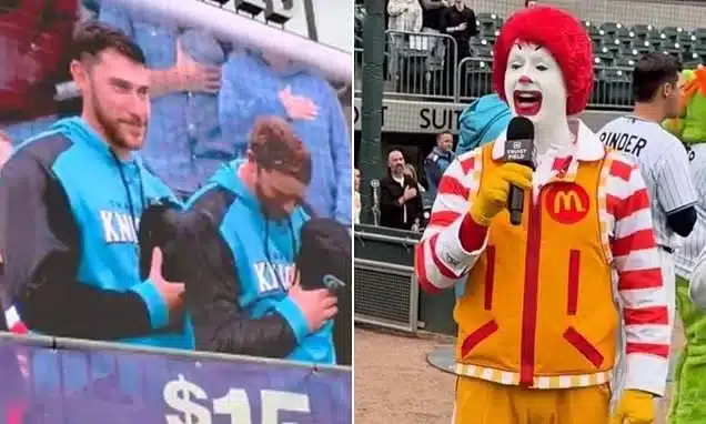 Ronald McDonald Sings National Anthem at Triple-A Game, Players Laugh