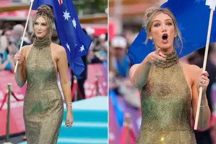 Delta Goodrem Stuns in Gold at Eurovision 2026 Vienna Opening Amid Debate
