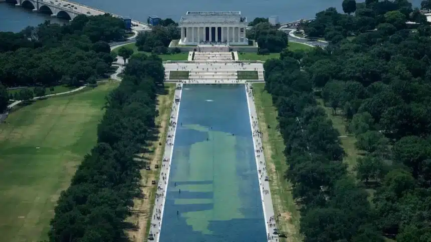 Reflecting Pool Renovation Woes: Arrests Made Amid Vandalism Claims Reflecting Pool Renovation Woes: Arrests Made Amid Vandalism Claims