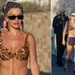 Rita Ora Flaunts Toned Abs in Mykonos Night Out