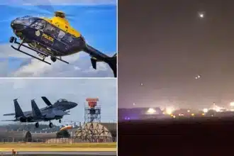 Pilot Feared Death in Near-Miss Over US Airbase Amid Drone Hunt