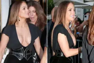 Jennifer Lopez Dazzles at Paris Fashion Week in Plunging Ensemble
