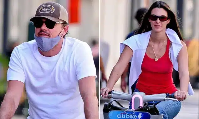 DiCaprio and Ceretti Share Rare Public Outing on NYC Bike Ride DiCaprio and Ceretti Share Rare Public Outing on NYC Bike Ride