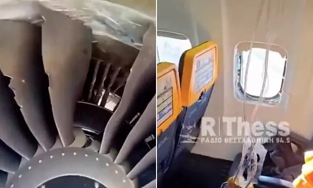 Ryanair Plane Engine Failure Leaves Passenger Dangling From Window Ryanair Plane Engine Failure Leaves Passenger Dangling From Window