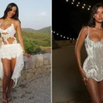 Maya Jama Dazzles in Silver Mini Dress Ahead of Love Island Drama
