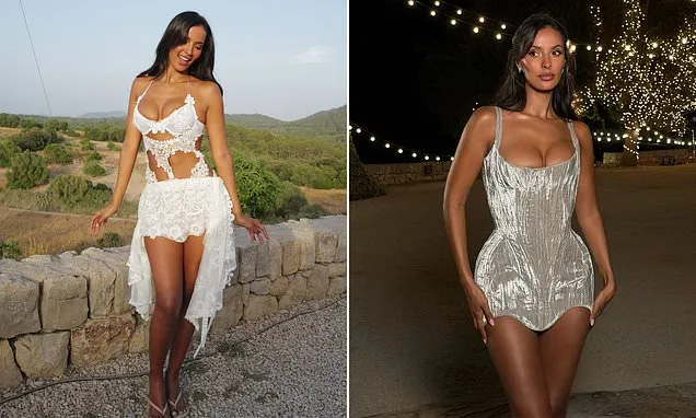 Maya Jama Dazzles in Silver Mini Dress Ahead of Love Island Drama