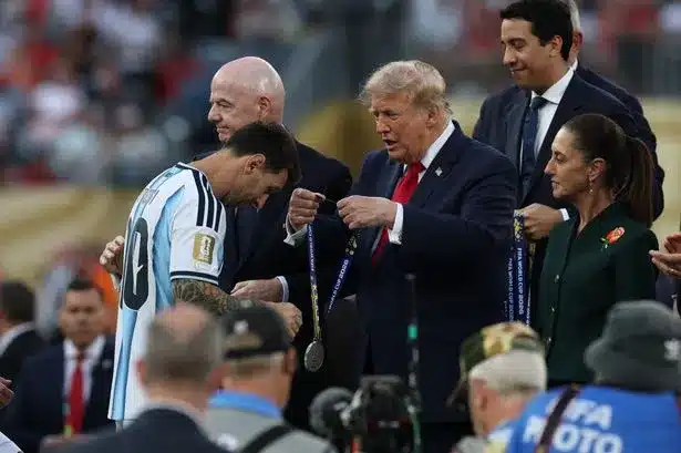 Romero Appears to Miss Trump Handshake at World Cup Final Romero Appears to Miss Trump Handshake at World Cup Final