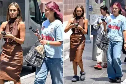 Jessica Alba and Daughter Honor Spotted on ’13 Going on 30′ Set