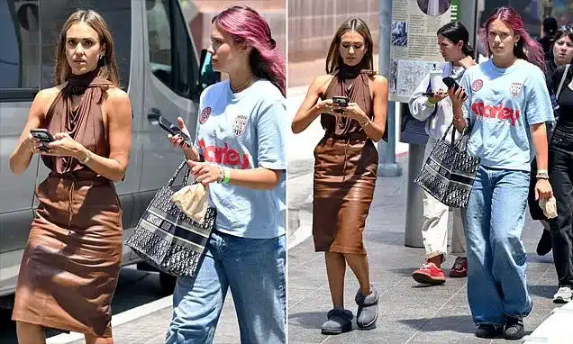 Jessica Alba and Daughter Honor Spotted on ’13 Going on 30′ Set Jessica Alba and Daughter Honor Spotted on ’13 Going on 30′ Set