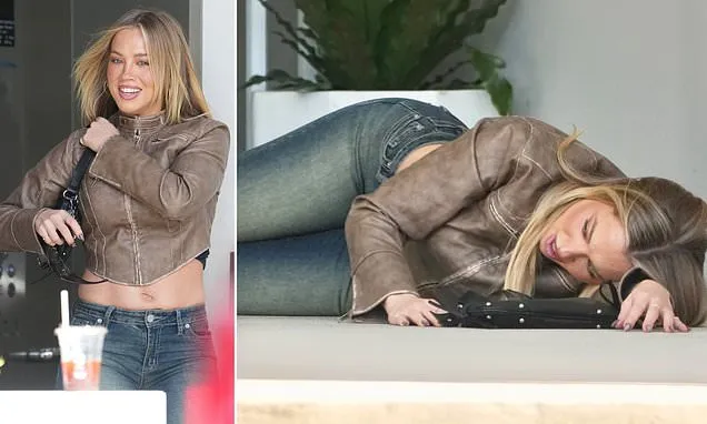 Tammy Hembrow’s Pavement Photo Shoot: Influencer Stages Dramatic Scene Tammy Hembrow’s Pavement Photo Shoot: Influencer Stages Dramatic Scene