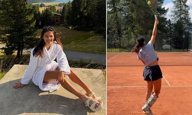 Emma Raducanu Practices in Boot Amid US Open Injury Concerns