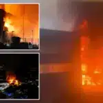 Massive London Waste Fire Erupts, Train Passengers Witness Blaze
