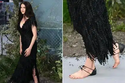 Margaret Qualley’s Daring Chanel ‘Barefoot Sandals’ at Film Premiere