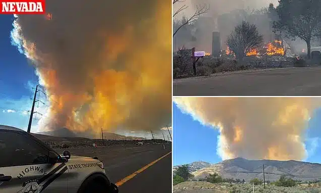 Nevada Hawk Fire Explodes to 10,500+ Acres, Thousands Evacuated Nevada Hawk Fire Explodes to 10,500+ Acres, Thousands Evacuated