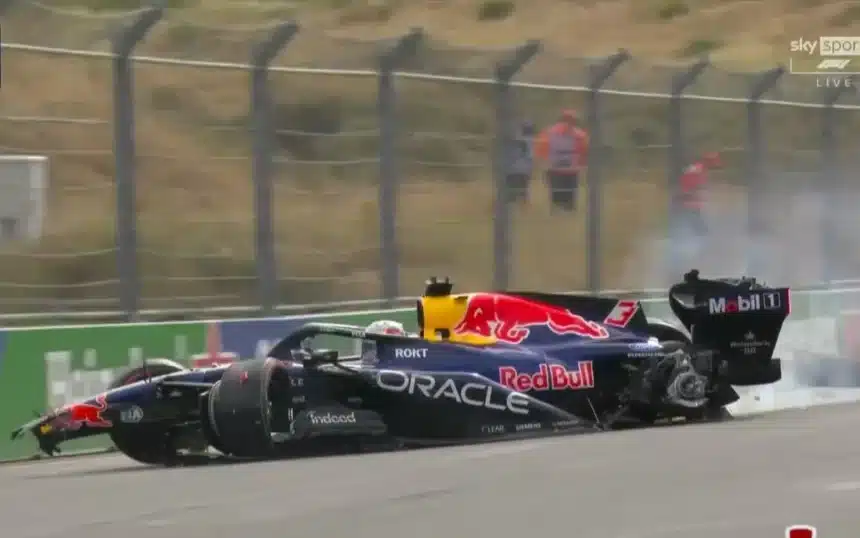 Max Verstappen Crashes Out of Dutch Grand Prix at Zandvoort Max Verstappen Crashes Out of Dutch Grand Prix at Zandvoort