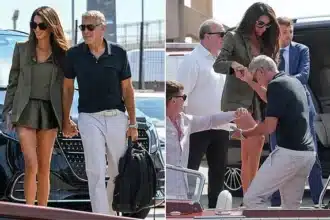 George and Amal Clooney Arrive in Venice for Film Festival Honor