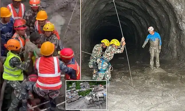 Nepal Tunnel Rescue: Two Workers Saved After 9 Days, More Voices Heard Nepal Tunnel Rescue: Two Workers Saved After 9 Days, More Voices Heard
