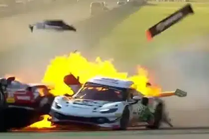 Heroic Rescue: Driver Saves Rival from Fiery Ferrari Crash