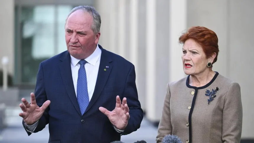 Barnaby Joyce Backs Hanson’s Criticism of PM’s Mother