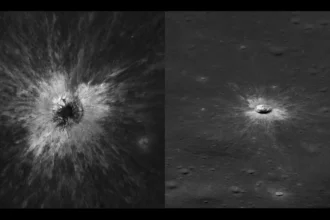NASA Orbiter Discovers Rare, Century-Scale Lunar Impact Crater